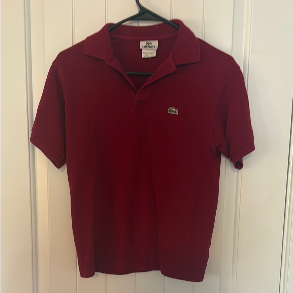 Lacoste Kids Red Polo Shirt